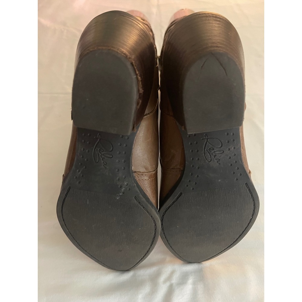 Reba McEntire Collins Brown Leather Western Cowboy Boots A1830L1901 Womens 7M - Picture 3 of 8